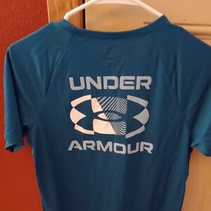Size large boys blue Under Armour tee